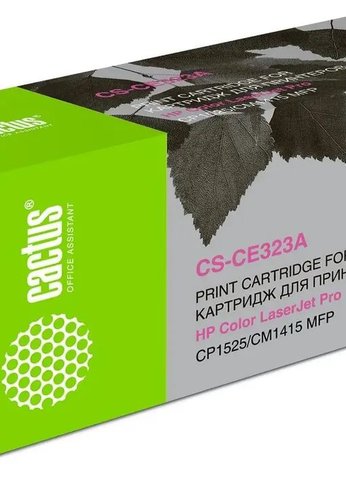 Картридж лазерный Cactus CS-CE323A CE323A пурпурный (1300стр.) для HP LJ CP1525