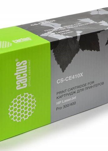 Картридж лазерный Cactus CS-CE410X CE410X черный (4000стр.) для HP CLJ Pro 300/M351/M451/M375/M475