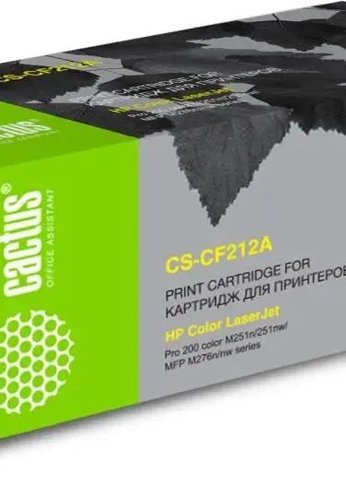 Картридж лазерный Cactus CS-CF212A CF212A желтый (1800стр.) для HP LJ Pro 200 M251/M276