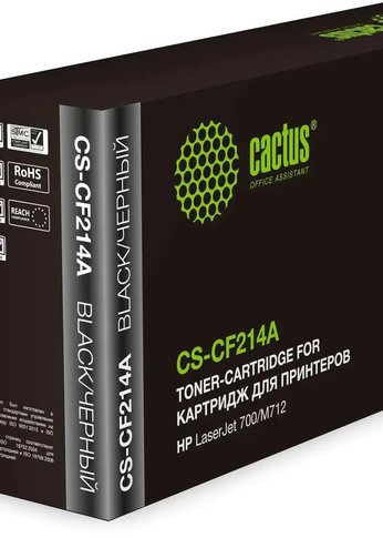 Картридж лазерный Cactus CS-CF214A CF214A черный (10000стр.) для HP LJ 700/M712