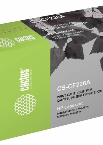 Картридж лазерный Cactus CS-CF226A CF226A черный (3100стр.) для HP LJ M402d/M402n/M426dw/M426fdn/M426fdw