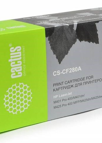 Картридж лазерный Cactus CS-CF280AS CF280A черный (2700стр.) для HP LJ Pro 400/M401/M425