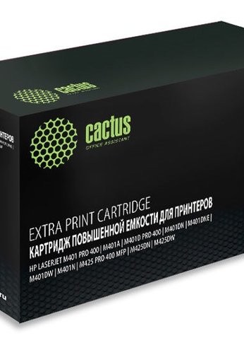 Картридж лазерный Cactus CS-CF280X-MPS CF280XX черный (13000стр.) для HP LJ Pro 400/M401/M425