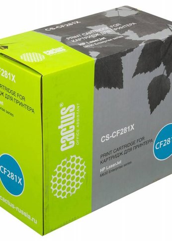 Картридж лазерный Cactus CS-CF281X CF281X черный (25000стр.) для HP LJ Ent M630/M605dn/M606dn/M605x