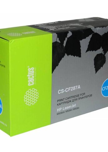 Картридж лазерный Cactus CS-CF287A CF287A черный (9000стр.) для HP LJ M506dn/M506n/M506x