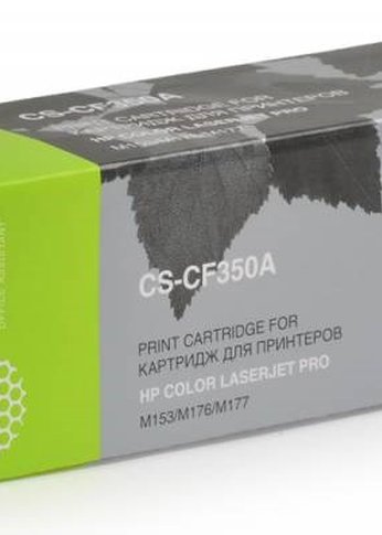 Картридж лазерный Cactus CS-CF350A CF350A черный (1300стр.) для HP M176/M177