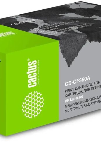 Картридж лазерный Cactus CS-CF360A CF360A черный (6000стр.) для HP CLJ M552dn/M553dn/M553N/M553x