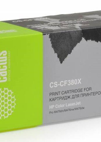 Картридж лазерный Cactus CS-CF380X CF380X черный (4400стр.) для HP LJ Pro M476dn/M476nw/M476dw