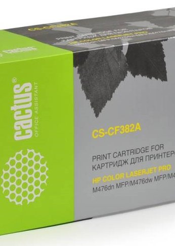 Картридж лазерный Cactus CS-CF382A CF382A желтый (2700стр.) для HP LJ Pro M476dn/M476nw/M476dw