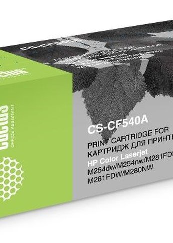 Картридж лазерный Cactus CS-CF540A CF540A черный (1400стр.) для HP LJ M254dw/M280nw/M281fdn