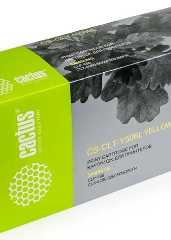 Картридж лазерный Cactus CS-CLT-Y506L CLT-Y506L желтый (3500стр.) для Samsung CLP 680/CLX 6260/6260FD/6260FR