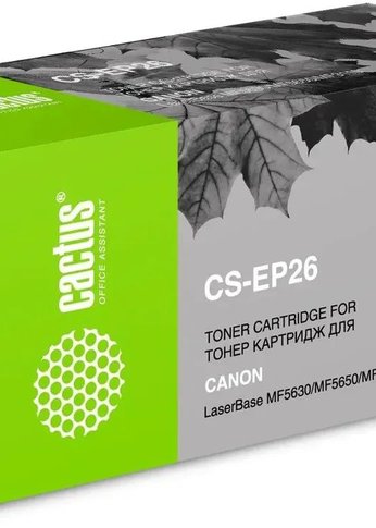 Картридж лазерный Cactus CS-EP26 EP-27 черный (2500стр.) для Canon LB MF5630/MF5650/MF3110