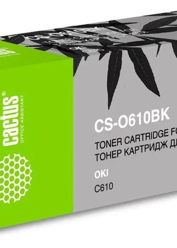 Картридж лазерный Cactus CS-O610BK 44315324 черный (8000стр.) для Oki C610