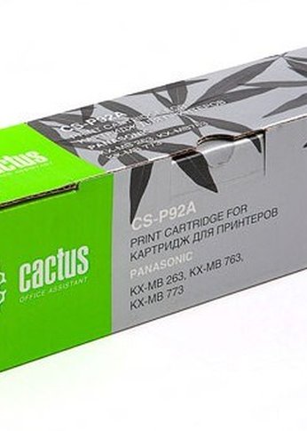 Картридж лазерный Cactus CS-P92A KX-FAT92A7 черный (2000стр.) для Panasonic MB263/MB763/MB773