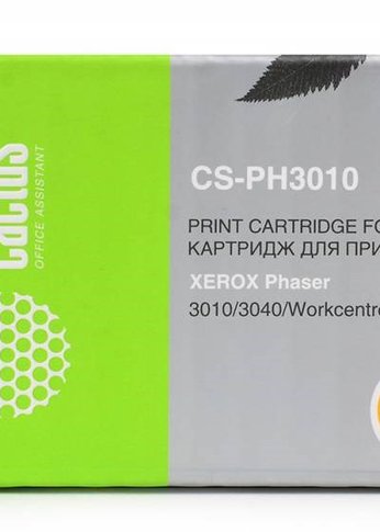 Картридж лазерный Cactus CS-PH3010 106R02181 черный (1000стр.) для Xerox Phaser 3010/WorkCentre 3045