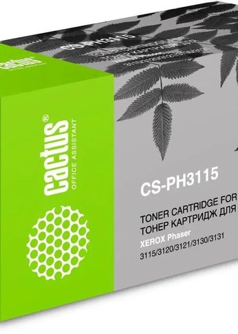 Картридж лазерный Cactus CS-PH3115 109R00725 черный (3000стр.) для Xerox Ph3115/3120/3121/3130/3131/3132