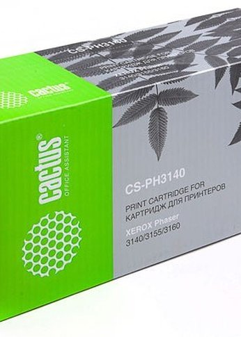 Картридж лазерный Cactus CS-PH3140 108R00908 черный (1500стр.) для Xerox Phaser 3140/3155/3160