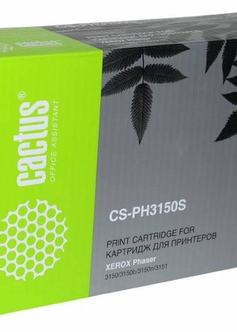 Картридж лазерный Cactus CS-PH3150S 109R00746 черный (3500стр.) для Xerox Phaser 3150/3150b/3150n/3151