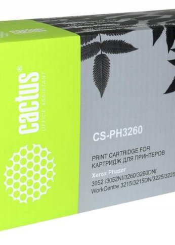 Картридж лазерный Cactus CS-PH3260 106R02778 черный (3000стр.) для Xerox Phaser 3052/3260/WC 3215/3225