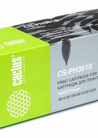 Картридж лазерный Cactus CS-PH3610 106R02721 черный (5900стр.) для Xerox Phaser 3610/3610N/3615/3615DN/3610DN/WorkCentre 3615/3615DN