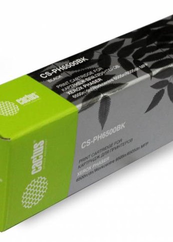 Картридж лазерный Cactus CS-PH6500BK 106R01604 черный (3000стр.) для Xerox Phaser 6500/WorkCentre 6505