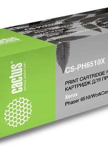 Картридж лазерный Cactus CS-PH6510BK 106R03484 черный (2500стр.) для Xerox Phaser 6510DN/WC 6515DN