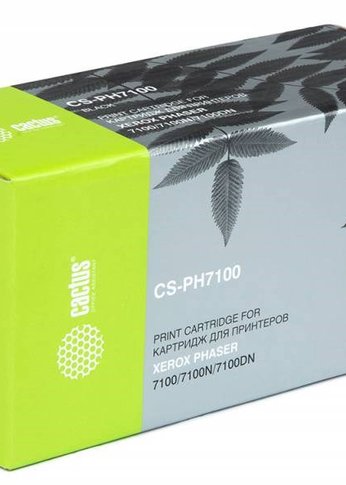 Картридж лазерный Cactus CS-PH7100BK 106R02612 черный (5000стр.) для Xerox Phaser 7100/7100N/7100DN