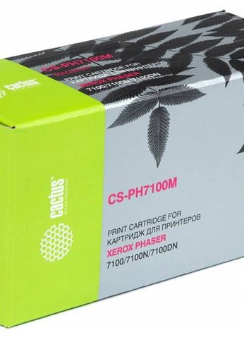 Картридж лазерный Cactus CS-PH7100M 106R02607 пурпурный (4500стр.) для Xerox Phaser 7100/7100N/7100DN