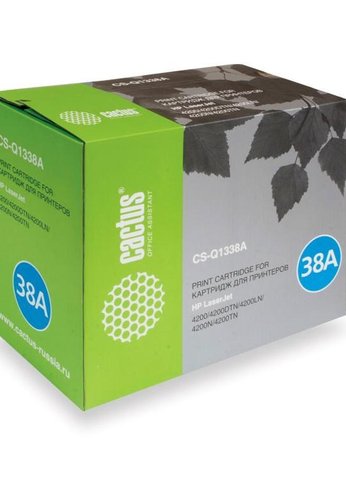 Картридж лазерный Cactus CS-Q1338AR Q1338A черный (13000стр.) для HP LJ 4200/4200DTN/4200LN/4200N/4200TN