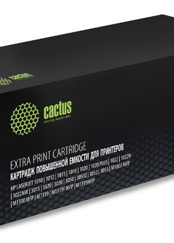 Картридж лазерный Cactus CS-Q2612X-MPS Q2612X черный (3000стр.) для HP LJ 1010/1012/1015/1018/1020