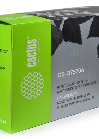 Картридж лазерный Cactus CS-Q7570A Q7570A черный (15000стр.) для HP LJ M5025/M5035/M5035X/M5035XS