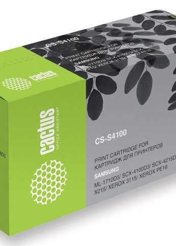 Картридж лазерный Cactus CS-S4100 SCX-4100D3 черный (3000стр.) для Samsung SCX-4100