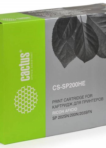 Картридж лазерный Cactus CS-SP200HE 407262 черный (2600стр.) для Ricoh SP 202SN/200N/203SFN