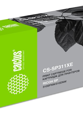 Картридж лазерный Cactus CS-SP311XE 821242 черный (6400стр.) для Ricoh SP 311DN/311DNw/325DNw