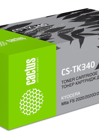 Картридж лазерный Cactus CS-TK340 TK-340 черный (12000стр.) для Kyocera Mita FS 2020/2020D/2020DN