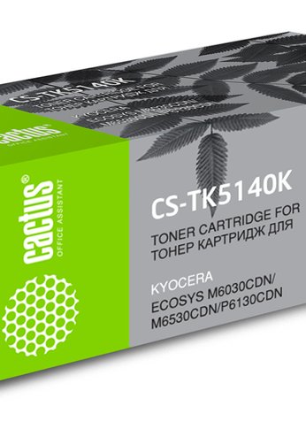 Картридж лазерный Cactus CS-TK5140K TK-5140K черный (7000стр.) для Kyocera Ecosys M6030cdn/M6530cdn/P6130cdn