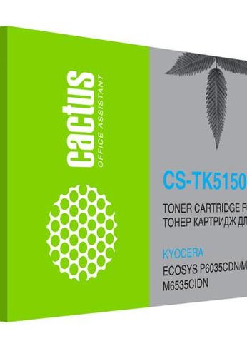 Картридж лазерный Cactus CS-TK5150C TK-5150C голубой (10000стр.) для Kyocera Ecosys M6035cidn/P6035cdn