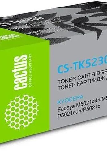 Картридж лазерный Cactus CS-TK5230C TK-5230C голубой (2200стр.) для Kyocera Ecosys M5521cdn/M5521cdw/P5021cdn/P5021cdw