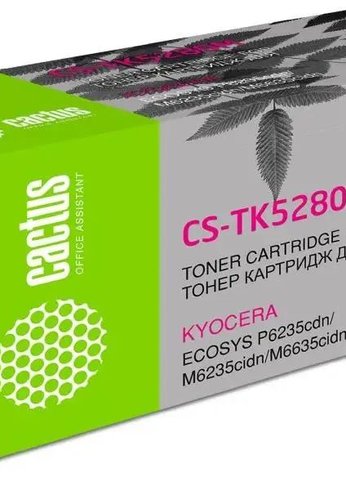 Картридж лазерный Cactus CS-TK5280M TK-5280M пурпурный (11000стр.) для Kyocera Ecosys P6235cdn/M6235cidn/M6635cidn