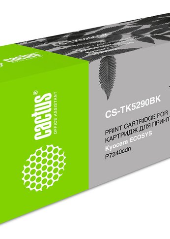 Картридж лазерный Cactus CS-TK5290BK TK-5290BK черный (17000стр.) для Kyocera Ecosys P7240cdn