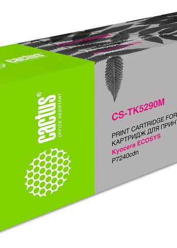 Картридж лазерный Cactus CS-TK5290M TK-5290M пурпурный (13000стр.) для Kyocera Ecosys P7240cdn