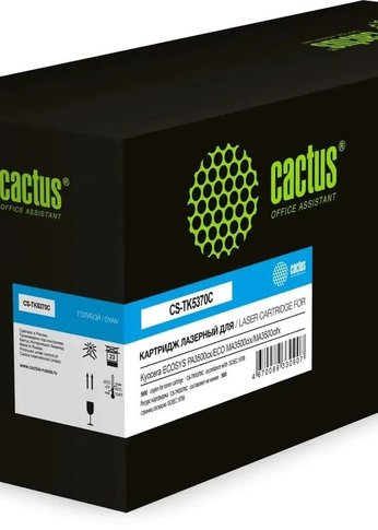 Картридж лазерный Cactus CS-TK5370C TK-5370C голубой (5000стр.) для Kyocera ECOSYS PA3500cx/ECO MA3500cix/MA3500cifx