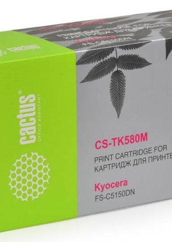 Картридж лазерный Cactus CS-TK580M TK-580M пурпурный (2800стр.) для Kyocera FS-C5150DN/P6021 Ecosys