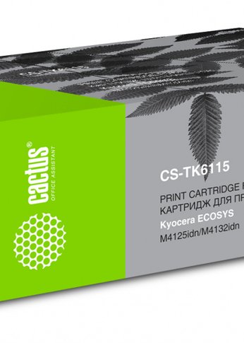 Картридж лазерный Cactus CS-TK6115 TK-6115 черный (15000стр.) для Kyocera Ecosys M4125idn/M4132idn