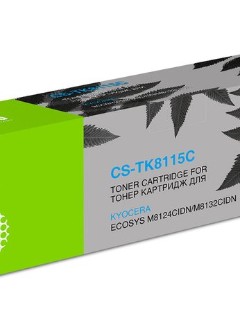 Картридж лазерный Cactus CS-TK8115C TK-8115C голубой (6000стр.) для Kyocera Mita Ecosys M8124cidn/M8130cidn