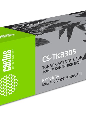 Картридж лазерный Cactus CS-TK8305 TK-8305 черный (25000стр.) для Kyocera Mita 3050/3051/3550/3551