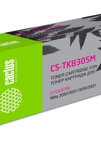 Картридж лазерный Cactus CS-TK8305M TK-8305M пурпурный (15000стр.) для Kyocera Mita 3050/3051/3550/3551