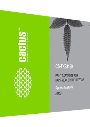 Картридж лазерный Cactus CS-TK8315K TK-8315K черный (12000стр.) для Kyocera FS-Taskalfa-2550CI