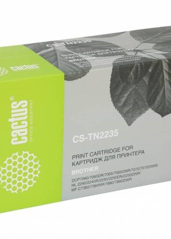 Картридж лазерный Cactus CS-TN2235 TN-2235 черный (1200стр.) для Brother DCP7060/7060DR/7065/7065DNR/7070/7070DWR/HL-2240/2240R/2250/2250DN/2250DNR/M