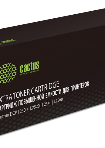 Картридж лазерный Cactus CS-TN2375-MPS TN-2375X черный (10400стр.) для Brother DCP L2500/L2520/L2540/L2560